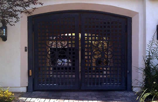 Custom Wrought Iron Entry Gates