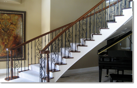 Custom Iron Built Staircase Railings Las Vegas NV